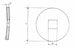 Flangia 145X15 foro quadro 41mm concava