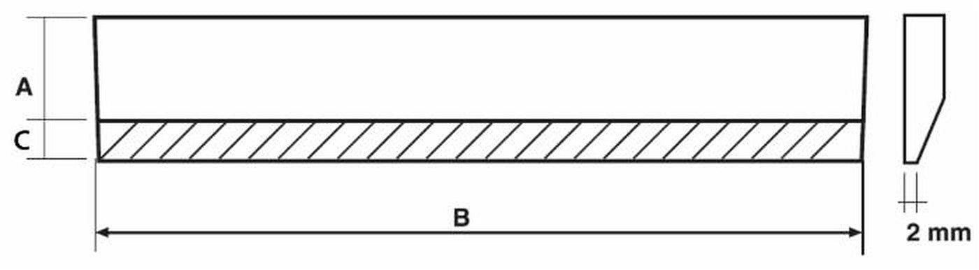 Lama fresata 60x12x2000