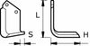 Zappe squadro Ama 80x7mm adattabili Celli e Kverneland in scatola da 20 pezzi