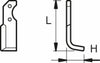 Zappa sx L 245,H 80,foro 12,5