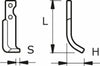 Zappa sx L 165,H 55,s 20,foro 9