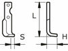 Zappa dx L 190,H 72,s 20,foro 10,5 Confezione da 2pz (1)