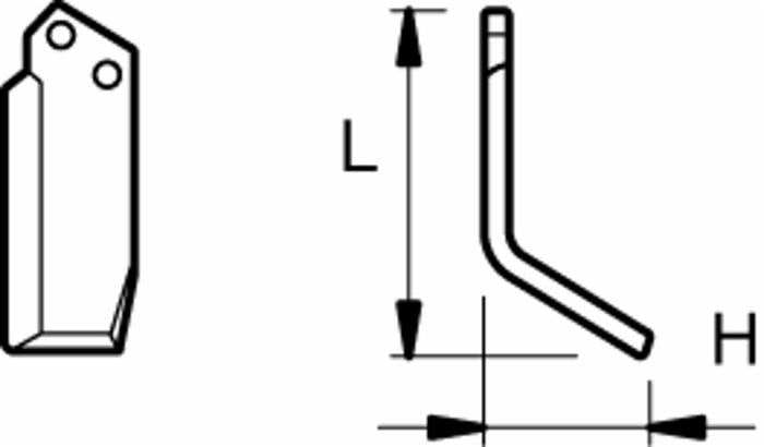 Zappa sx L 185,H 88,foro 12,5