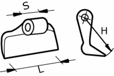 Mazza trincia larghezza 120mm lunghezza 90mm attacco 40mm e foro Ø 20,5mm adattabile a ad Agrimaster, Cabe Comagri, Maschio, Sicma, Zappator