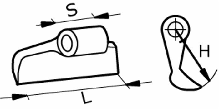 Mazza trincia 150x88mm attacco 60mm e foro 20,5mm