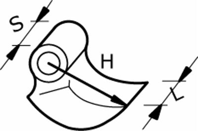 Mazza trincia lunghezza 80mm larghezza 70mm confezione da 5 pezzi