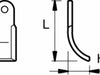 Coltello per trincia adattabile vigolo lunghezza 200mm altezza 80mm Confezione da 2pz (1)