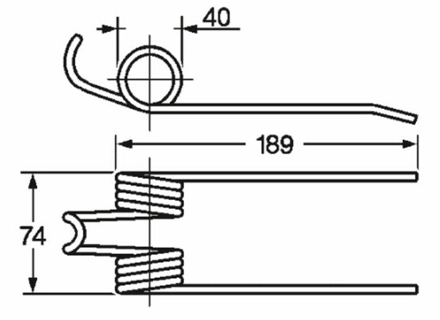 Dente pick-up adattabile Gallignani 8876278 filo 5 confezione da 5 pezzi