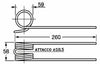 Dente Ranghinatore Gaspardo R01561 Ø 10 Filo 6