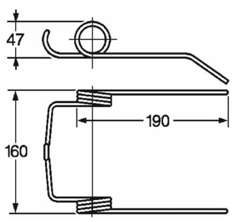 Dente mietitrebbia adattabile New Holland 435428 filo 5,5