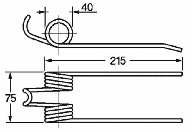 Dente pick-up rinforzato adattabile Gallignani 8876415 filo 6