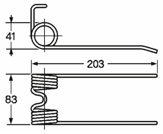 Dente pick-up adattabile Abbriata D0149 filo 5 confezione da 5 pezzi