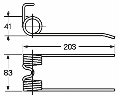 Dente pick-up adattabile Abbriata D0149 filo 5 confezione da 5 pezzi