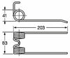 Dente pick-up adattabile Abbriata D0149 filo 5