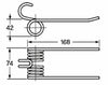 Dente pick-up raccoglitrice filo 6 adattabile Morra 545010