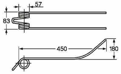 Dente giroandanatore adattabile Fahr Fontanesi filo 8