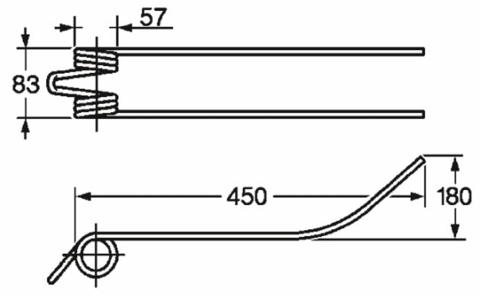 Dente giroandanatore adattabile Fahr Fontanesi filo 8