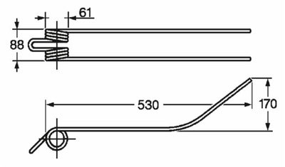 Dente giroandanatore adattabile Fort filo 9 confezione da 5 pezzi