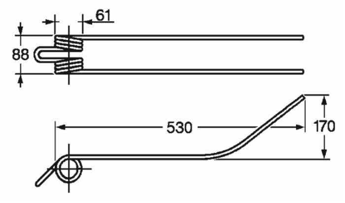 Dente giroandanatore adattabile Fort filo 9 confezione da 5 pezzi