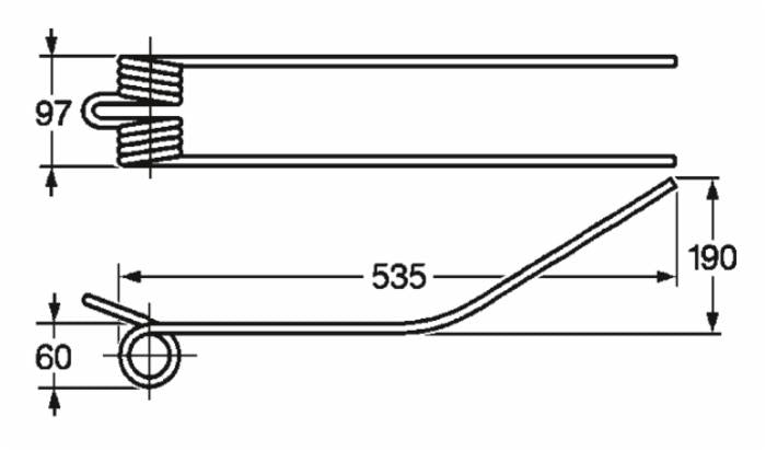 Dente giroandanatore adattabile Slam filo 8 confezione da 5 pezzi