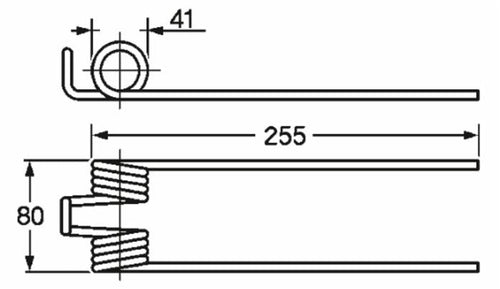 Dente Ranghinatore L 255 Filo 6 Fontanesi FF34 confezione da 5 pezzi