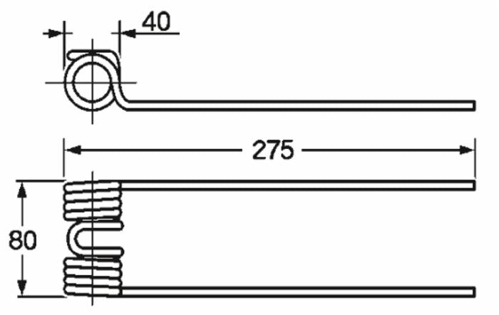 Dente Ranghinatore Punte Dritte Repossi D0011/A Filo 5,8 confezione da 5 pezzi