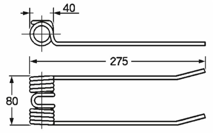 Dente Ranghinatore Punte Piegate Repossi Filo 5,8 confezione da 5 pezzi