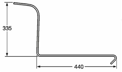 Dente Ranghinatore Filo 6,5 Lely Morra Tonutti Vicon 92611 confezione da 10 pezzi