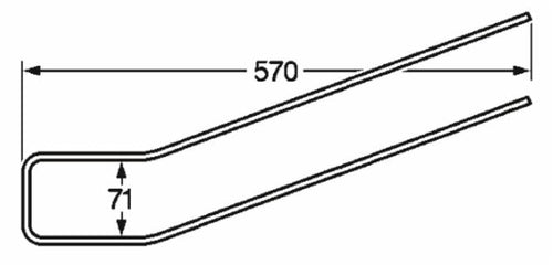 Dente rastrello adattabile Fort Fontanesi e Slam filo 6 confezione da 10 pezzi
