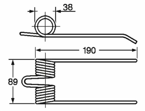 Dente pick-up adattabile Hesston 7893746 filo 5