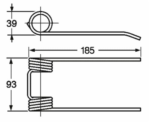 Dente pick-up adattabile New Holland e 37762-1 filo 5
