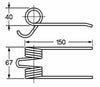 Dente pick-up adattabile Gallignani 8876437 filo 5