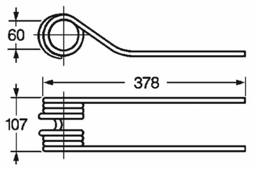 Dente girello adattabile adattabile Fahr 1660,7564 filo 10