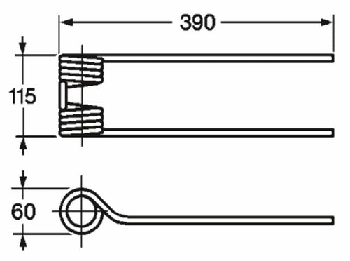 Dente girello adattabile Pz Fanex filo 9