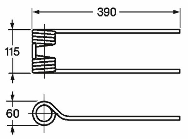 Dente girello adattabile Pz Fanex filo 9