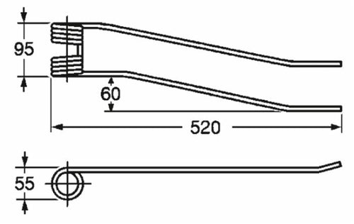 Dente giroandanatore sx adattabile Acma - Faima filo 8 confezione da 5 pezzi