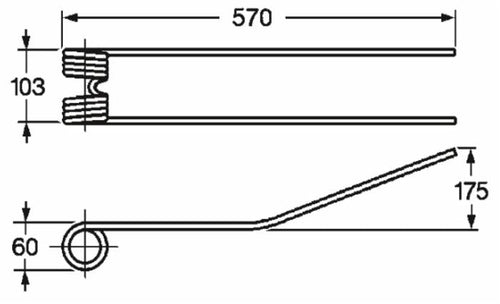 Dente giroandanatore adattabile Corma filo 8,5