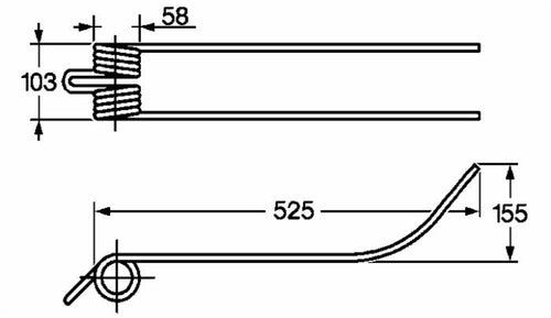 Dente giroandanatore adattabile Ima la Rocca tipo vecchio filo 8,5 confezione da 5 pezzi