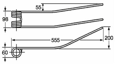 Dente Giroandanatore Ima la Rocca Acma Giaccaglia Filo 8,5 confezione da 5 pezzi