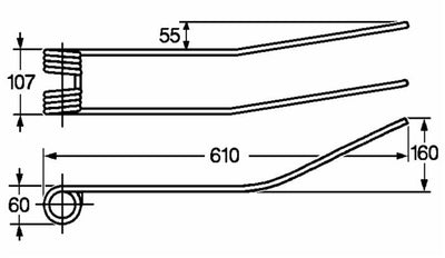 Dente Giroandanatore 610 Ima la Rocca Filo 9 confezione da 5 pezzi