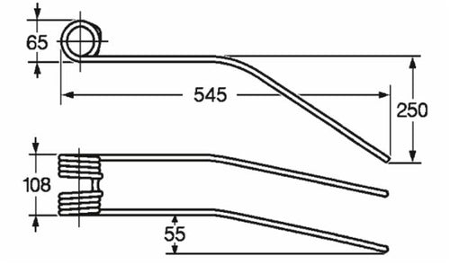 Dente giroandanatore adattabile Lince nuovo filo 9