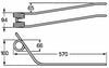 Dente giroandanatore adattabile Slam 13050536 filo 9,5