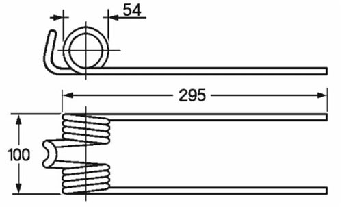 Dente ranghinatore adattabile Bicieffe filo 8