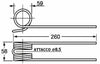 Dente ranghinatore adattabile Gaspardo filo 6
