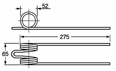 Dente ranghinatore adattabile Pz69 filo 6,5 confezione da 5 pezzi
