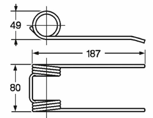 Dente pick-up adattabile Ama 1102,001 filo 5 confezione da 10 pezzi