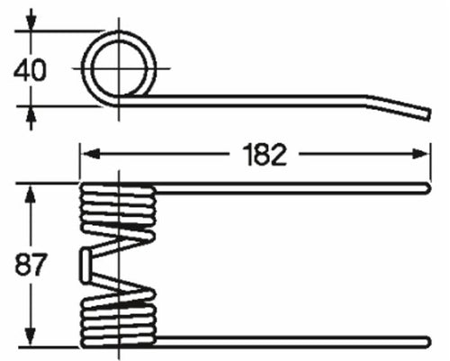 Dente pick-up adattabile Cicoria 36,03,005 filo 5