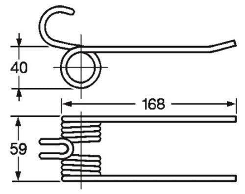 Dente pick-up lunghezza 168 adattabile Fort Morra filo 5
