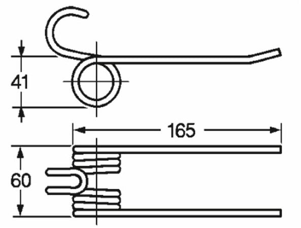 Dente pick-up adattabile Fort Santini Guima I,Mr,filo 5,5 confezione da 5 pezzi