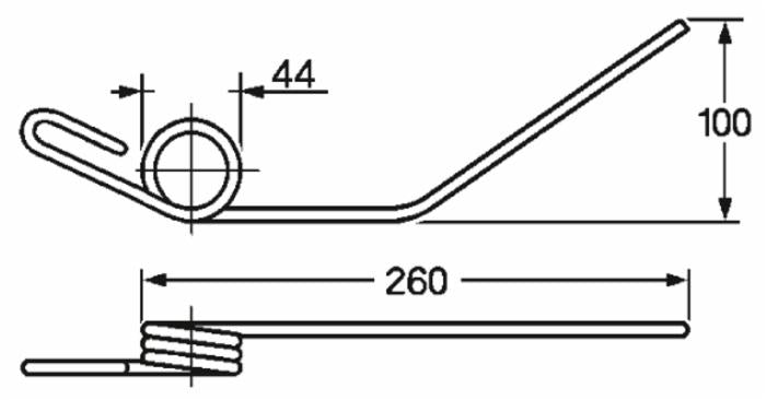 Dente pick-up dx adattabile Feraboli 1831597 filo 7